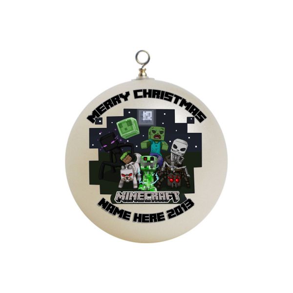 Personalized Minecraft Christmas Ornament #3