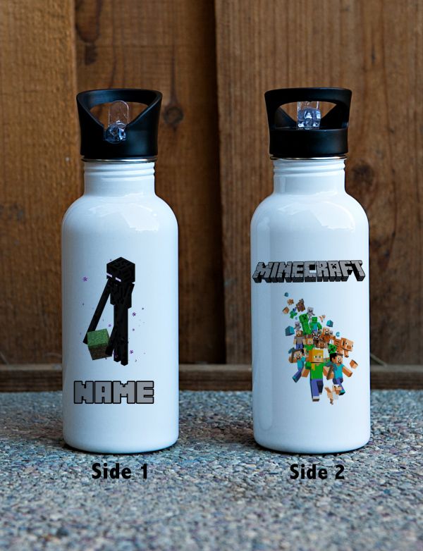 Personalized Minecraft Water bottle custom gift #3