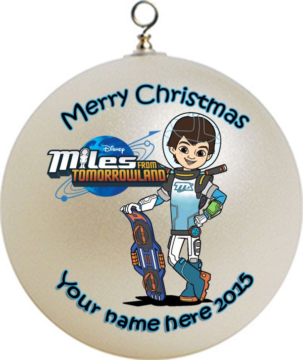 Personalized Miles from Tomorrowland Christmas Ornament Custom #1
