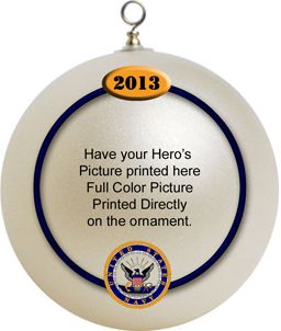 Navy Ornament