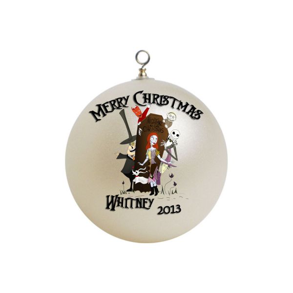 Personalized Nightmare Before Christmas Custom Gift Ornament #2
