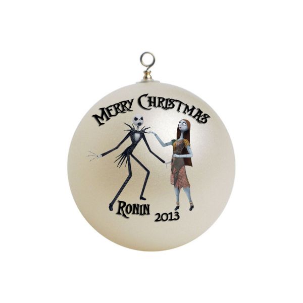 Personalized Nightmare Before Christmas Custom Gift Ornament #4