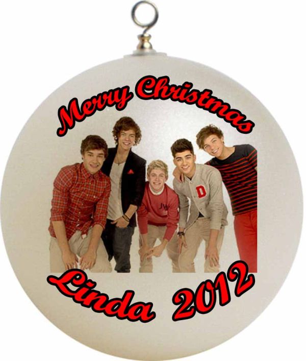 Personalized One Direction Christmas Ornament