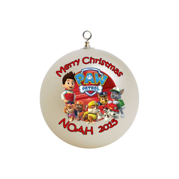 Personalized Paw Patrol Christmas Ornament Custom Gift #3