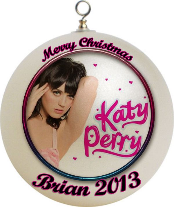 Personalized Katy Perry Christmas Ornament #2