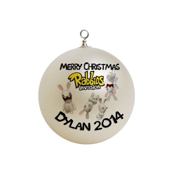 Personalized Rabbids Invasion Christmas Ornament #1
