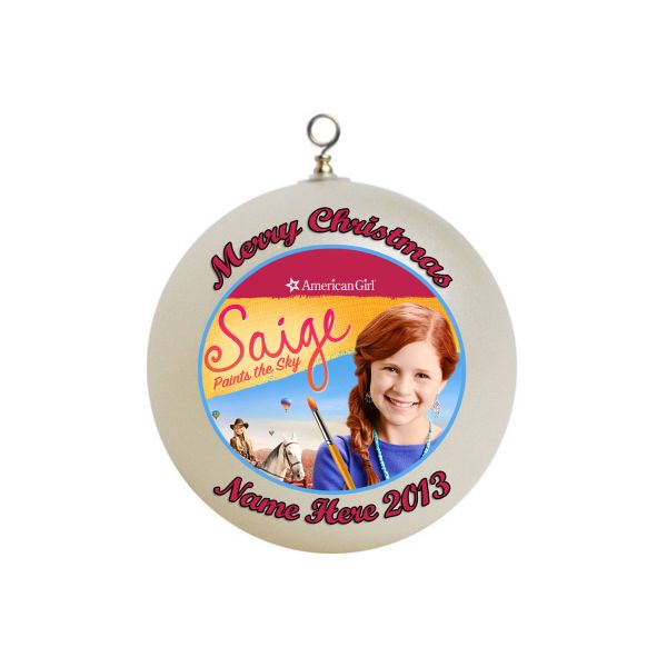 Personalized American Girl  X-mas Ornament Saige #1