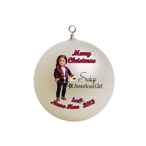 Personalized American Girl  X-mas Ornament  Saige #2