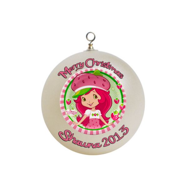 Personalized Strawberry Shortcake Christmas Ornament 
