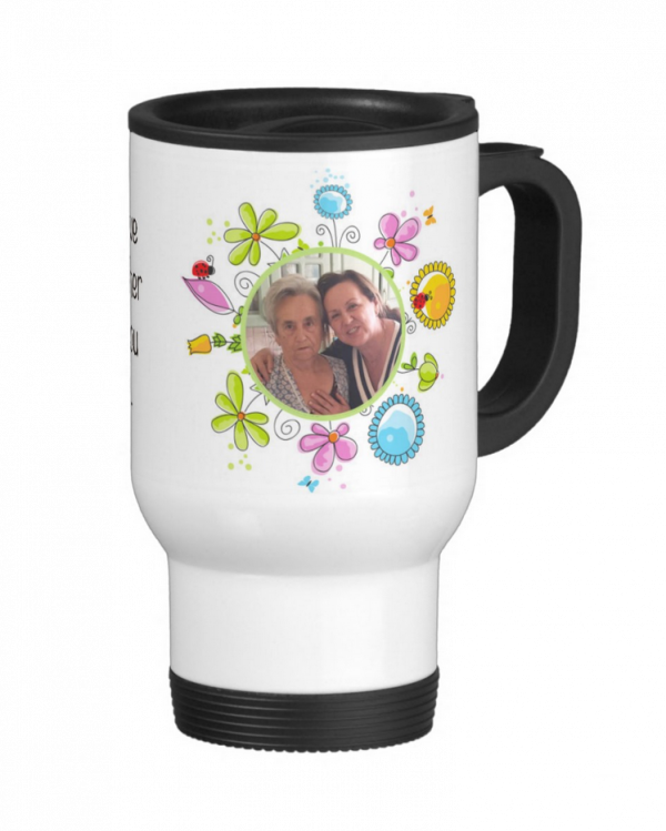 If I didn't have you as a mother I'd choose you as a friend, WHITE Stainless Steel Travel/Commuter Mug #1