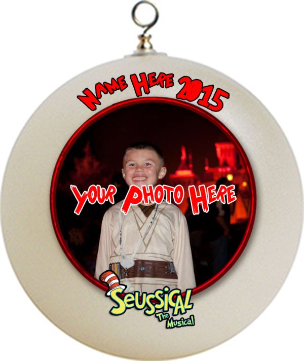 Personalized Seussical Musical Jr.  Photo Christmas Ornament add Photo and text