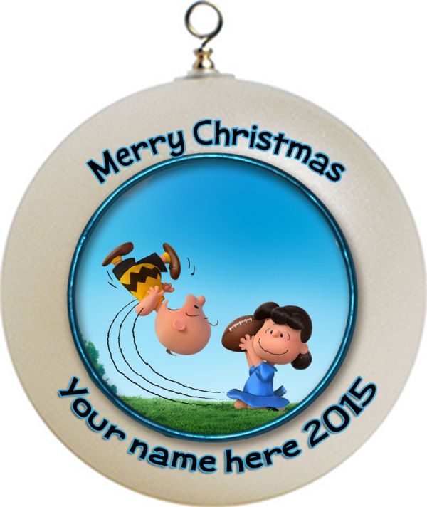 Personalized Peanuts Snoopy Charlie Brown Christmas Ornament Custom #3