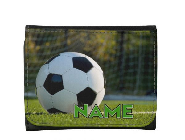 Small Faux Leather Wallet Soccer 1