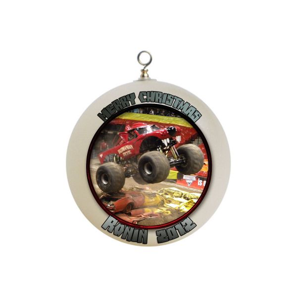 Personalized Monster Jam Christmas Ornament Tazmain Devil #1