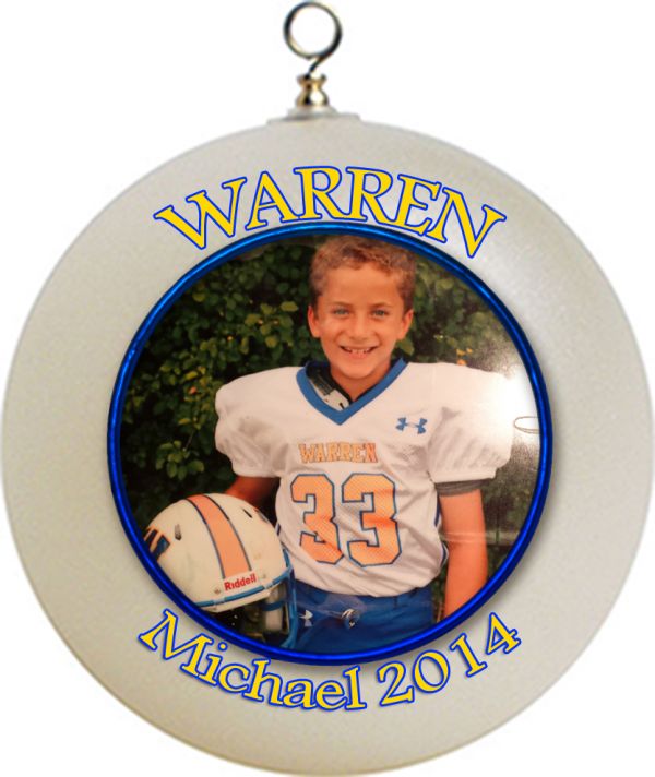 Personalized Custom Order Ornament Warren Football