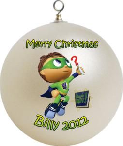 Personalized Super Why Christmas Ornament Custom Gift #1