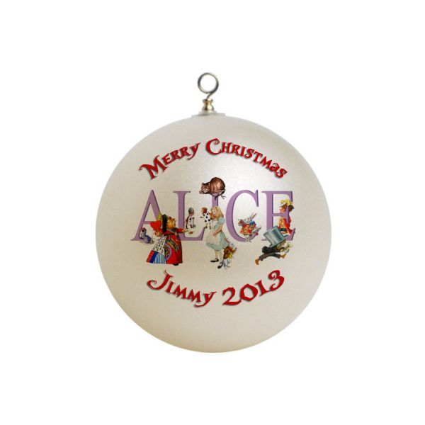 Personalized Alice in Wonderland  Christmas Ornament #2