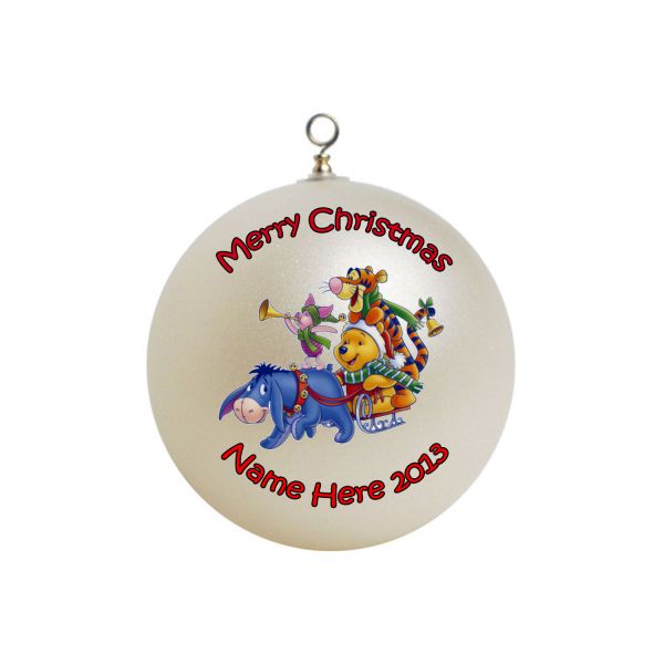 Personalized Winnie The Pooh Christmas Ornament #3