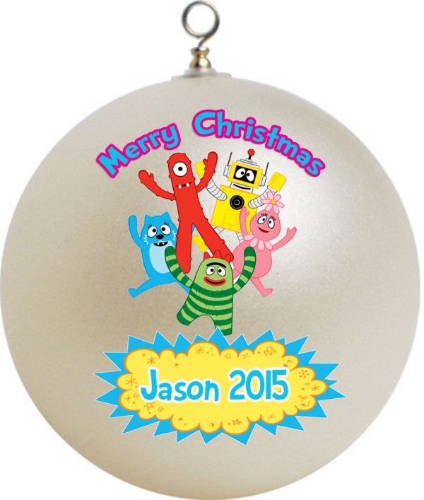 Personalized Yo Gabba Gabba Christmas Ornament Custom Gift #2