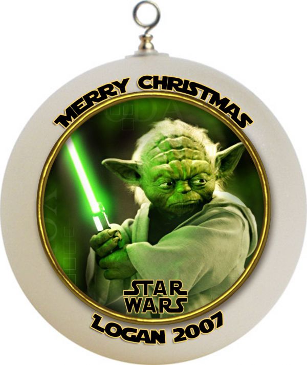 Personalized Star Wars Yoda Christmas Ornament Custom Gift